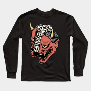 Devil and skull, Evil and skull Long Sleeve T-Shirt